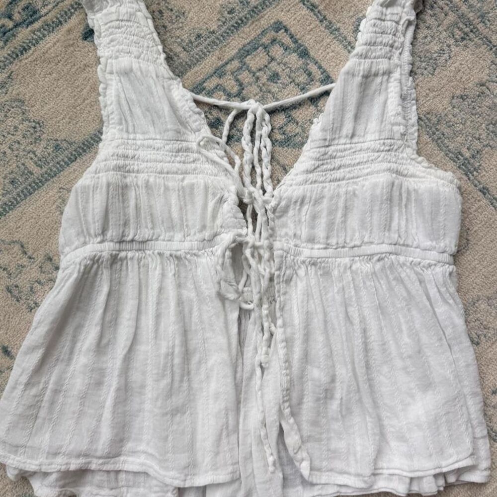 American-eagle Women's White Vest